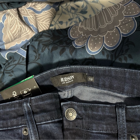 Hudson Jeans Womens 12 Obscurity Blue Midrise Straight Stretch Denim 12/32 - Picture 4 of 4